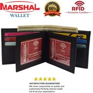 marshal leather wallet bifold organza logo