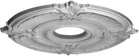 img 2 attached to 🏢 Ekena Millwork CM18AT Attica Ceiling Medallion, 18-Inch Outer Diameter x 4-Inch Inner Diameter x 5/8-Inch Projection (Fits Canopies up to 5-Inch), Factory Primed