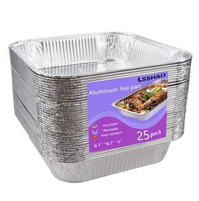 img 4 attached to Aluminum Pans Disposable Foil Pack