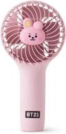 🐰 stay cool on the go with bt21 official baby mini handheld personal portable fan (cooky) логотип