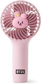 img 4 attached to 🐰 Stay Cool on the Go with BT21 Official Baby Mini Handheld Personal Portable Fan (Cooky)