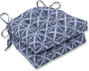 img 3 attached to Pillow Perfect Field Indigo Reversible