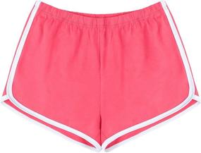 img 4 attached to 🏋️ URATOT Women's Gym Shorts Yoga Athletic Running Dance Workout Short Pants