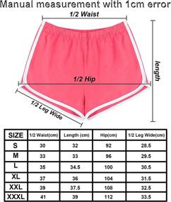 img 3 attached to 🏋️ URATOT Women's Gym Shorts Yoga Athletic Running Dance Workout Short Pants