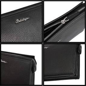 img 3 attached to 👜 Genuine Leather Handbags by BALIDIYA: Business Men's Accessories, Wallets, Card Cases & Money Organizers