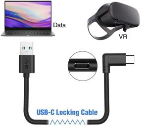 img 2 attached to 🔌 Daugee Oculus Quest Link Cable 10ft (3M) - Передача данных высокой скорости и быстрая зарядка, USB 3.1 Type C кабель на USB Type A для гарнитуры виртуальной реальности Oculus Quest и Quest 2