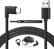 🔌 daugee oculus quest link cable 10ft (3m) - передача данных высокой скорости и быстрая зарядка, usb 3.1 type c кабель на usb type a для гарнитуры виртуальной реальности oculus quest и quest 2 логотип