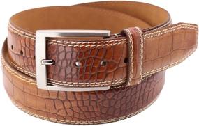 img 2 attached to Greg Norman Crocodile Print Leather Men's Accessories