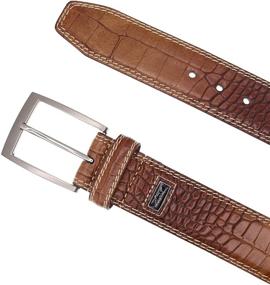 img 1 attached to Greg Norman Crocodile Print Leather Men's Accessories
