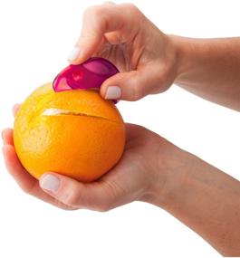 img 1 attached to 🍊 Joie Polly Citrus Orange Peeler 2-Pack in Random Colors