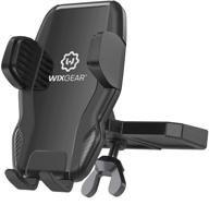 📱 wixgear universal car phone mount cd slot car mount holder - new gravity self-locking design for all smartphones logo