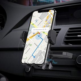 img 3 attached to 📱 WixGear Universal Car Phone Mount CD Slot Car Mount Holder - New Gravity Self-Locking Design for All Smartphones