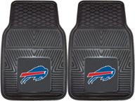 🏈 nfl buffalo bills vinyl heavy duty car mat, 18x27 inches by fanmats logo