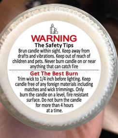 img 1 attached to Candle Warning Waterproof Container Stickers