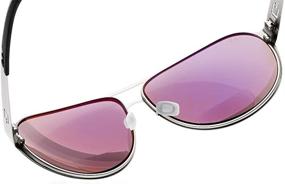 img 1 attached to Sunglasses Designed Aviators Wrap Around Materials Vision Care