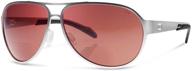 sunglasses designed aviators wrap around materials vision care logo