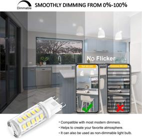 img 3 attached to 💡 Yomis Dimmable Equivalent Chandelier: Flicker-Free Lighting Solution