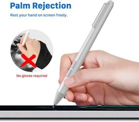 img 2 attached to 🖊️ Uogic Pen for Microsoft Surface: Upgraded 4096 Pressure Sensitivity Stylus with Palm Rejection - Compatible with Surface Pro X/7/6/5/4, Surface Laptop/Book/Go/Studio, Surface 3