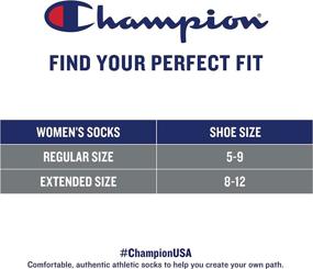 img 1 attached to 🧦 Champion Women's Double Dry Performance No Show Cushioned Socks - 6-Pair Pack: Stay Comfortable and Dry!