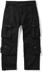 img 1 attached to 👖 OCHENTA Military Pockets Army 170 11 12 Boys' Clothing Trousers