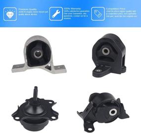 img 1 attached to 🚗 High-Quality JDMON Engine Motor Mounts: Compatible with Honda Civic 1.7L 2001-2005 (Set of 4 - A4511 A6588 A6591 A6595)