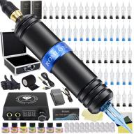 romlon tattoo kit - rotary tattoo pen kit with led power supply & 40 cartridge needles - complete tattoo pen set for beginners and artists logo