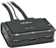 lindy compact hdmi, usb 2.0 and audio kvm switch - 2 port - 42340: effortless electronic device control logo