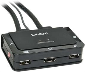 img 3 attached to Lindy Compact HDMI, USB 2.0 and Audio KVM Switch - 2 Port - 42340: Effortless Electronic Device Control