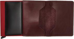 img 1 attached to Premium Secrid Wallet in Genuine Leather Bordeaux - Stylish, Secure, and Sophisticated