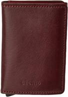 premium secrid wallet in genuine leather bordeaux - stylish, secure, and sophisticated logo