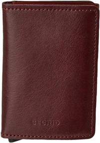img 4 attached to Premium Secrid Wallet in Genuine Leather Bordeaux - Stylish, Secure, and Sophisticated