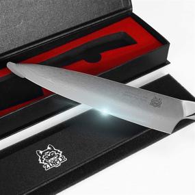 img 1 attached to 🔪 Premium 8-inch Damascus Chef Knife – Ultra Sharp VG-10 Damascus Stainless Steel, Gift Box Included