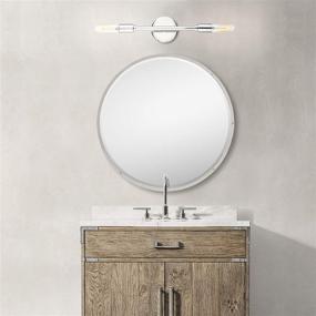 img 2 attached to Phansthy 2 Light Wall Sconce Lighting Chrome Polished Dual Light Bathroom Vanity Light (Chrome Polished)