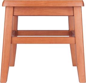 img 3 attached to 🪑 Stylish and Functional Kaya Conductor Stool Set with Teak Finish – 2PC Bundle