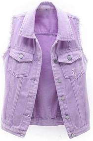 img 4 attached to 👚 GYUANLAI Gilets Waistcoat: Stylish and Slimming Casual Women's Clothing