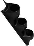 🚗 glowshift universal black triple pillar gauge pod - perfect fit for any car - durable abs plastic - mounts (3) 2-1/16" (52mm) gauges on a-pillar logo