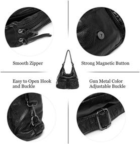 img 1 attached to Handbags Shoulder Leather Multiple Backpack Women's Handbags & Wallets for Fashion Backpacks