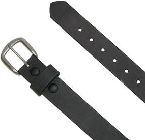 img 1 attached to Boston Leather Tanned Removable Buckle Men's Accessories