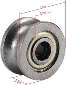 img 3 attached to U624ZZ Groove Bearing Carbon Pulley