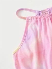 img 2 attached to 👶 Adorable Toddler Clothes: Gradient Multicolor One Piece Girls' Jumpsuits & Rompers