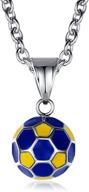 ⚽ stainless football pendant necklace by ifuaqz logo