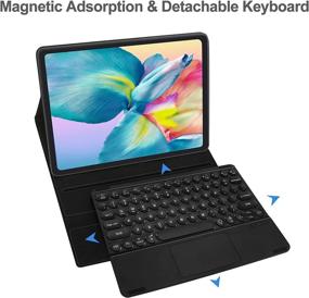 img 1 attached to Keyboard Touchpad Detachable Backlit Charging