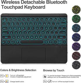 img 2 attached to Keyboard Touchpad Detachable Backlit Charging