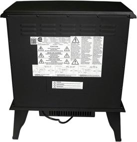 img 3 attached to Cozy up in Style with the Comfort Glow EQS130 Keystone Infrared Quartz Electric Stove - Antique Black, 11in x 20in x 23.5in