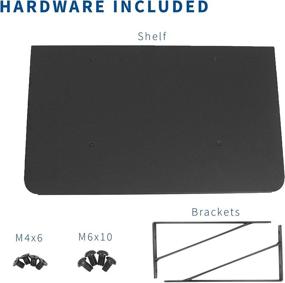 img 2 attached to 📺 Enhance your TV Cart Series with VIVO's Black Attachable Shelf, SHELF-TV03E