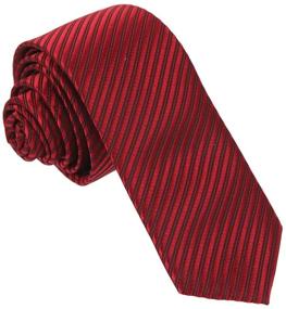 img 4 attached to Stylish Dan Smith Men's Checker Microfiber Necktie: A Perfect Addition to Your Fashion Collection, With Box Included!