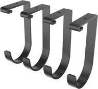 🧲 fleximounts 4-pack black flat hook add-on storage accessory for ceiling rack and wall shelving logo