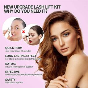 img 1 attached to 💁 Eyelash Perm Kit: Ultimate Brow & Lash Lift for Curving, Styling, and Long-lasting Curl