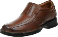 👞 premium leather men's shoes: clarks escalade step loafer - classy and comfortable logo