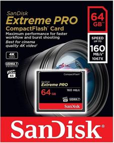 img 3 attached to 📷 64GB Mix Pack SanDisk CompactFlash Extreme Pro CF Memory Card SDCFXPS and SD Extreme Pro SDSDXXG Bundle with Everything But Stromboli CF Combo Reader